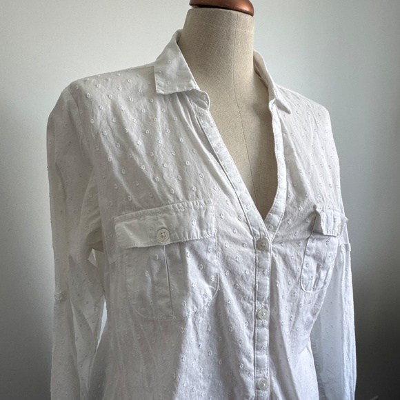 Columbia - White Button Down Shirt - Picture 3 of 12